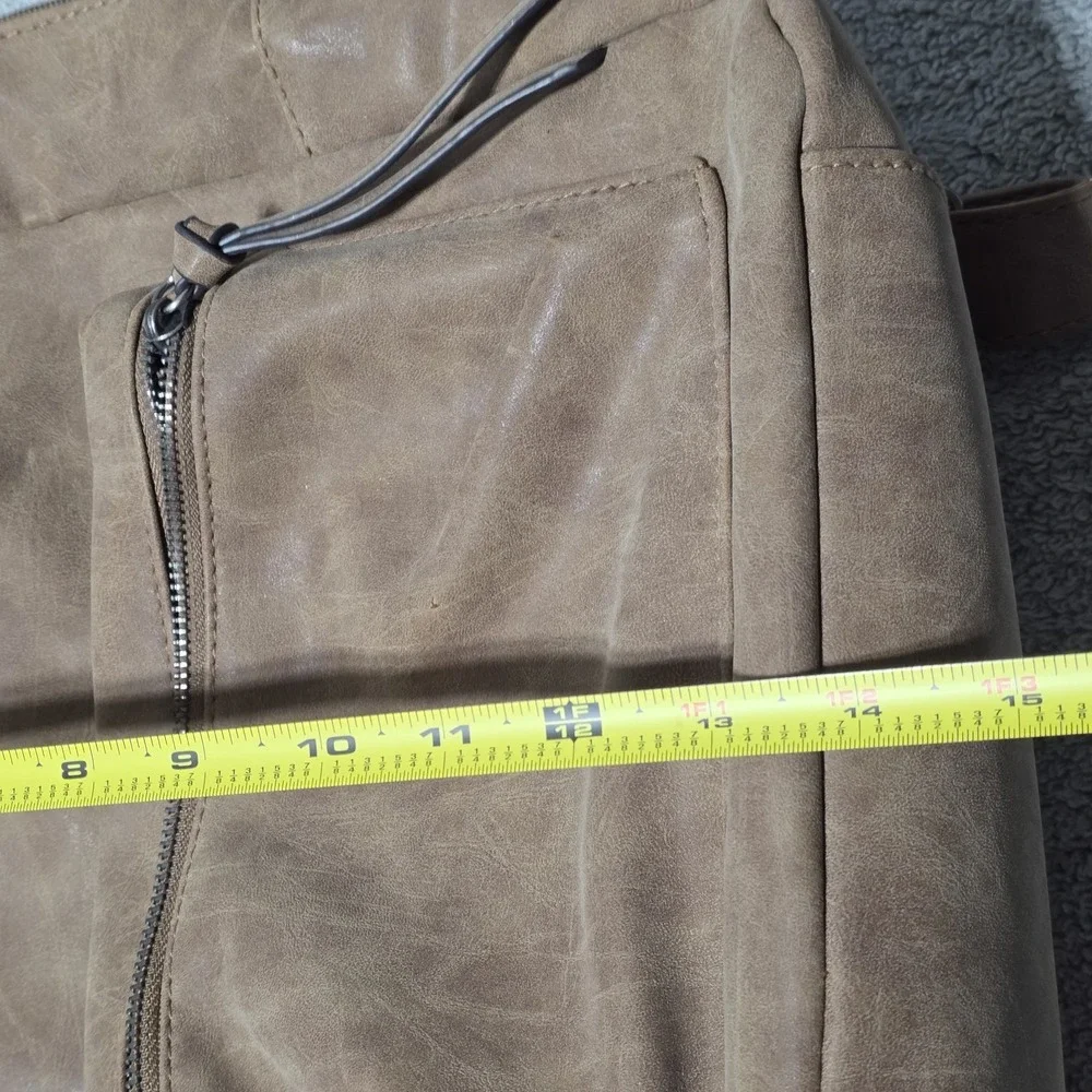American Eagle Outfitters Tan Faux Leather Backpack Bag